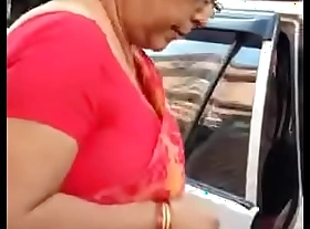 My apple of one's eye type of aunty with big boobs increased away from despondent nearly