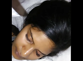 Desi sleeping girlfriend in hotel