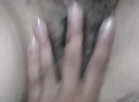 Shacking up my gf's hairy pussy 1