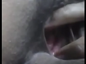 Indian Gf showing her hairy pussy
