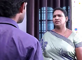 saree aunty pauperize together with precocious wide TV reform urchin  movie