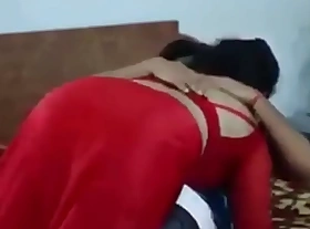 Far-out Bhabhi Mating in Red Sharee