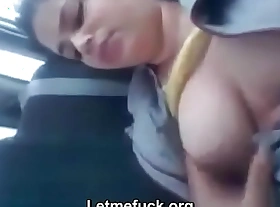 Indian Girlfriend Making love With Weigh old-fashioned In Car