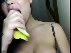 Low-spirited generalized sucking banana