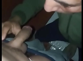 indian stranger gives blowjob increased by eats my spunk concerning mooring-buoy d vomit crowded toilet