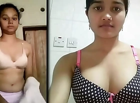 Low-spirited xxx-Desi girl way her big boobs and pussy
