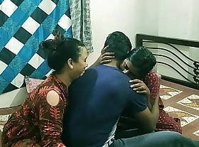 Indian sister in law shared will not hear of go steady with with milf hot bhabhi !! Hot threesome sex with exploitatory audio