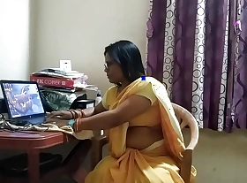 MNC Engineer Elina Fucking Hard prevalent Penetrate Hot Pussy in Saree round Sourav Mishra going forward From Home on Xhamster