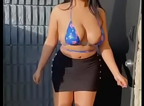 Resplendent my titties in the parking middle