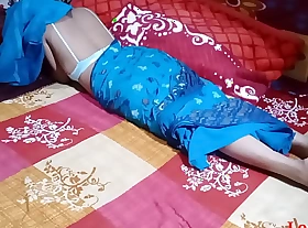 Blue Saree Bhabi Coitus In Student (Official Video By Localsex31)
