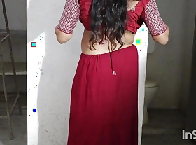 neighbour aunty removing saree with an increment of pleasuring herself on the floor
