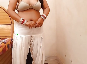 Chubby Botheration Chachi Changing her cloth and boy watchig on her chachi caught him and punish him with fucking