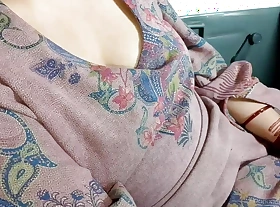 Stepmom and stepson have sex in the car - video upload QueenbeautyQB