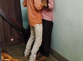 Indian school students getting cock with tution teacher