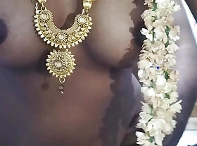 Tamil wife strong doggy with jewel increased by flower