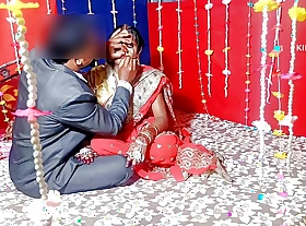 Perfect village wedding night, Indian newly married bride's first grow older hardcore sex HQ XDESI.