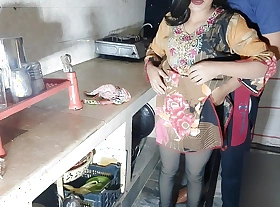 Indian Mademoiselle Fucked By House Proprietor In Kitchen, hindi Anal sex viral video