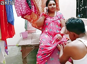 Desi Sexy Bhabhi fucked when talking beside husband, Hindi audio