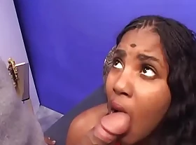 Big pest indian honey gets twat bitchy by big white dick on vis-