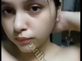 Teen girl Smruti palpate boobs