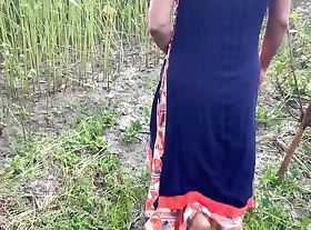Outdoor sex in spew headman village Bengali bhabi daytime fucked in field and far cum in her ass