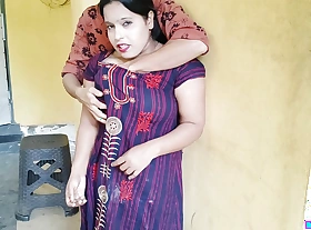 Indian desi Bhabhi called neighbour friend at home