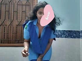 18+ School Girl Shraddha Crafty time ANAL Sex with the addition of Loud Moaning