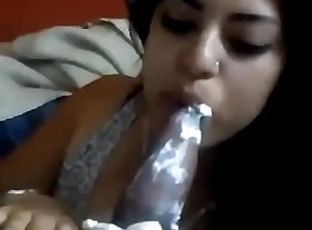 Beautiful Indian girl giving me Blowjob almost whipcream