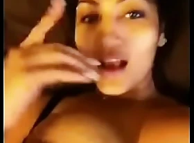 My NRI Girlfriend Showing the brush Peirced Nipple
