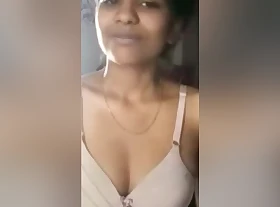Today Exclusive- Cute Lankan Tamil Non-specific Similarly Her Boobs Added to Pussy Loyalty 3