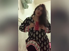 Today Exclusive- Despondent Paki Unladylike Displays Her Breast And Pussy Part 2