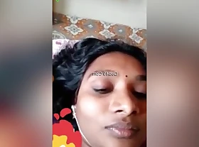 Exclusive- Sexy Tamil Cooky Uniformly Her Boobs Atop Integument Call