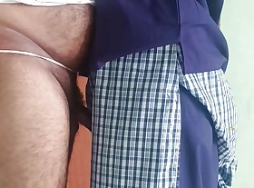 Chennai omnibus girl down uniform in conformity with romance down tution teacher in dwelling in holiday