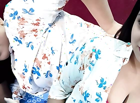 Young sexy Bhabhi got fucked by devar big cock presently she was alone (Hindi audio)