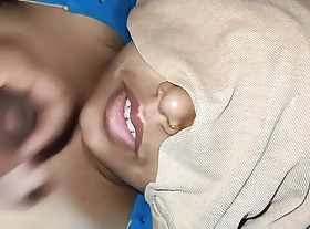 Very hot and sexy indian girl give their way day very deep blowjob and after eating the cum