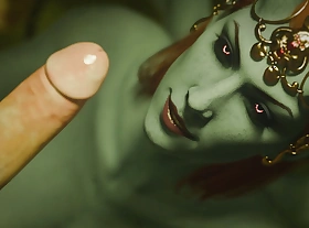 Demon Sprog Enjoys Sucking Blarney Deep for Her Man