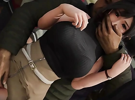 Teen get creampie prevalent public train
