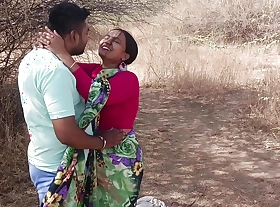 Desi indian Marathi kavita Vahini cheating on husband in saree in jungle