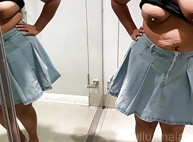 Mallu Wife Trying Sexy Dresses In Trail Room Added to Fingering From Shopping Pass in review Trail Room,Malappuram, Kerala