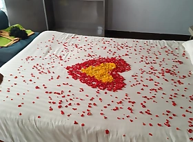 Tamil new married couples honeymoon celebration in private hotel