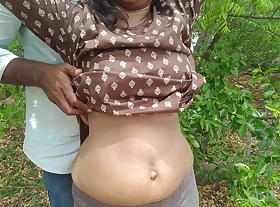 Yawning chasm forest Outdoor romance with school skirt