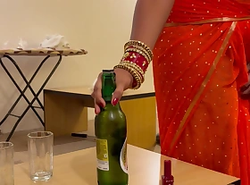 Fat Ass Indian Stepmom Improve one's lot Her Saree all round Ride Stepson's BBC Like a Professional Dick Rider