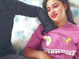 Desi village girl Soniya So happy with her Lover's Big Cock, beautiful teen babe girl going to bed when unexcelled