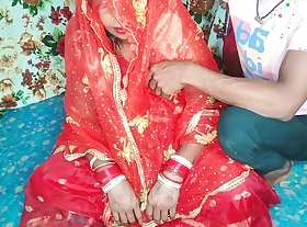 Fast time desi honeymoon video hindi audio Claire Vaise in red saree and blouse having fun