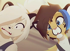 Abstract love story sex with romance.