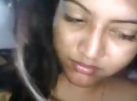 South indian cute girl in excess of bed