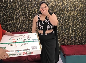 Pizza dispensation boy have a passion Indian sprog