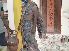 Home Wife Fucks the Gas Cylinder Delivery Old crumpet