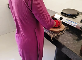 Kitchen Sex: Step Mom Is Sitting to Eat Food Till We Intemperance