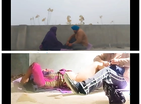 Sardar & Sardarni Hot Dealings - Desi Chemistry on Open Area